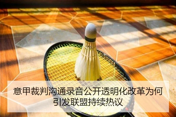 意甲裁判沟通录音公开透明化改革为何引发联盟持续热议